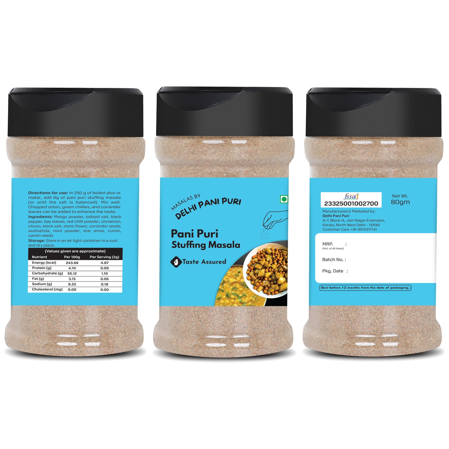 Pani Puri Masalas Combo of 8