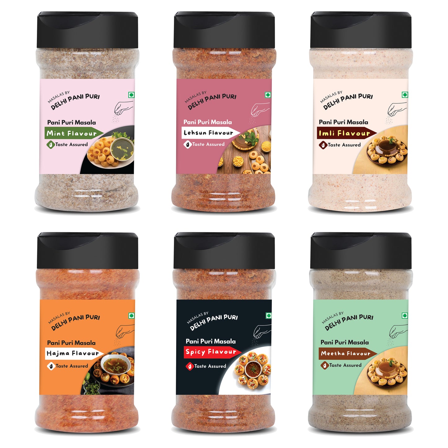 Pani Puri Masalas Combo of 6 Flavours