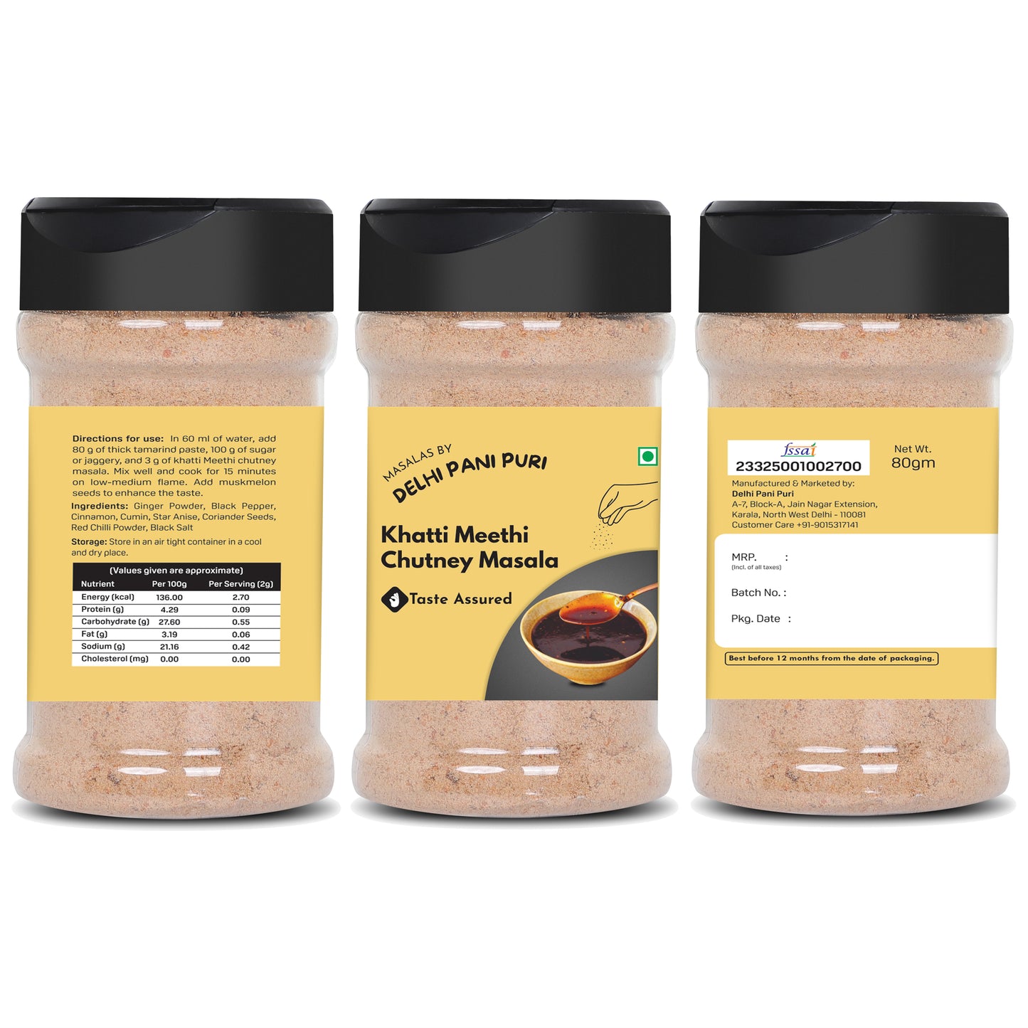 Pani Puri Masalas Combo of 8