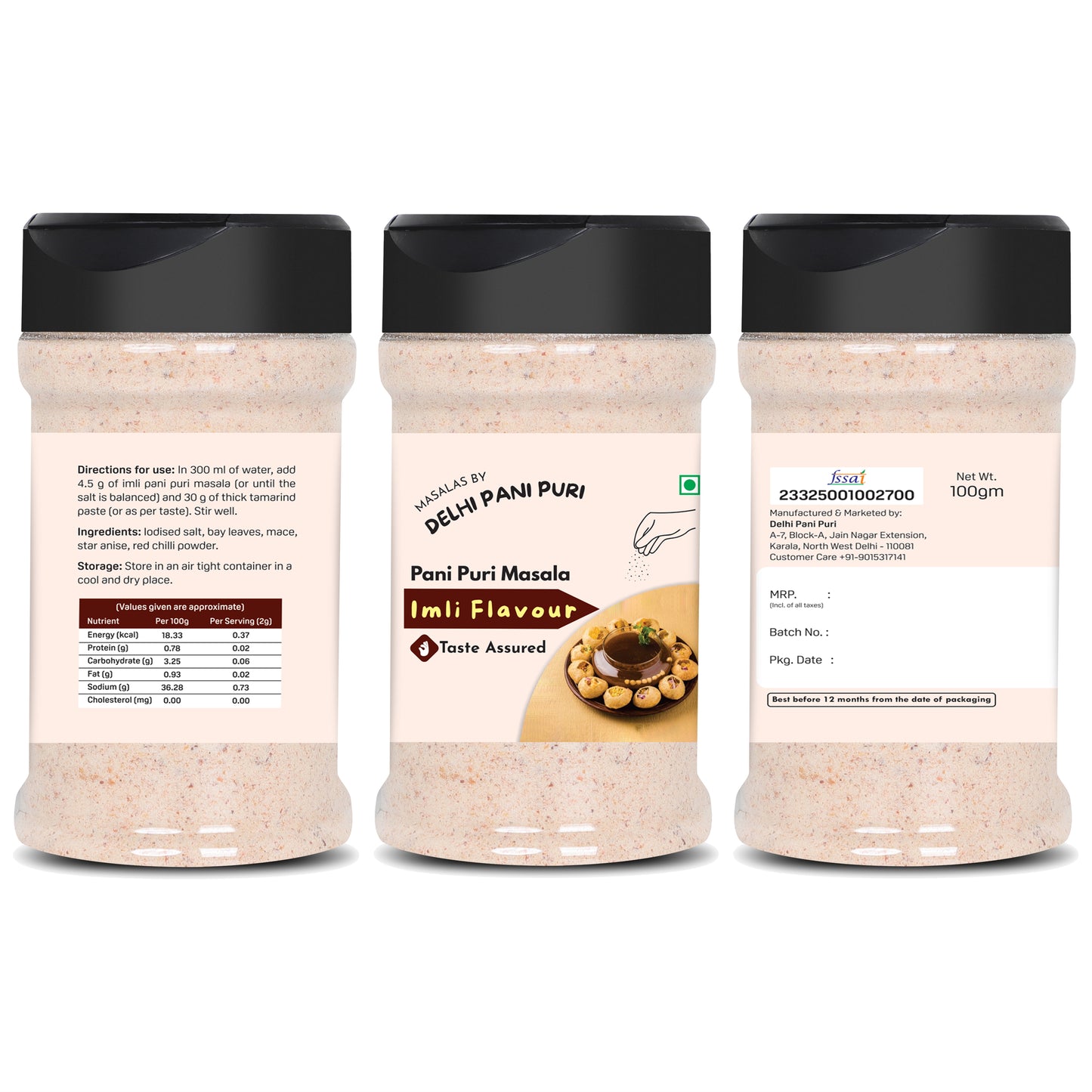 Pani Puri Masalas Combo of 8