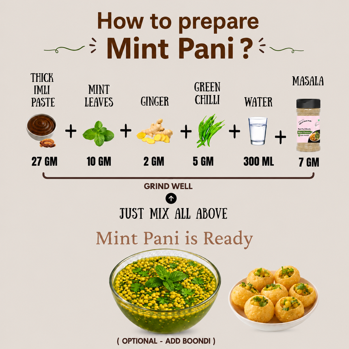 PANI PURI MASALA COMBO, 740g