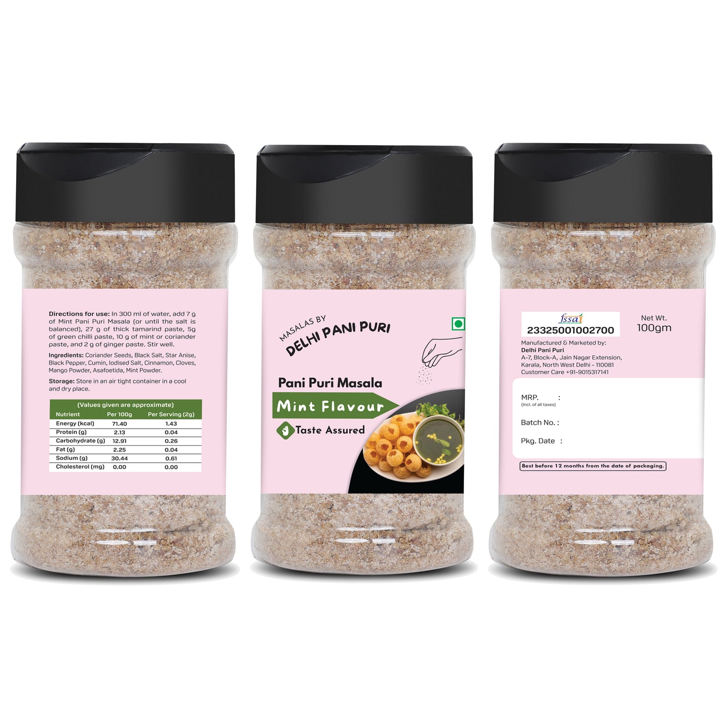 Pani Puri Masalas Combo of 8